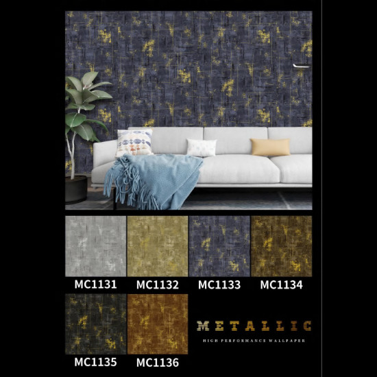 Metallic wallpaper