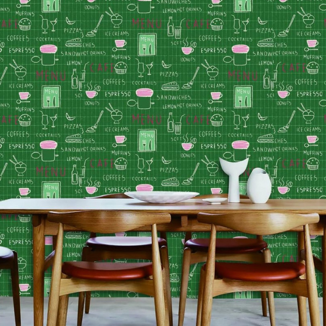 New restaurant wallpaper for shop or hotel in bd - decornculture
